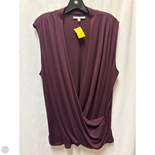 Top Sleeveless By 41 Hawthorn In Maroon, Size: 2x