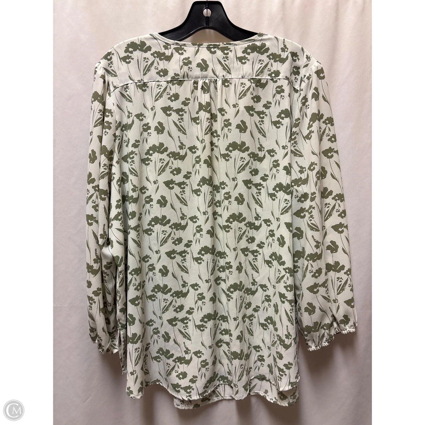 Top Long Sleeve By Clothes Mentor In Green, Size: 2x
