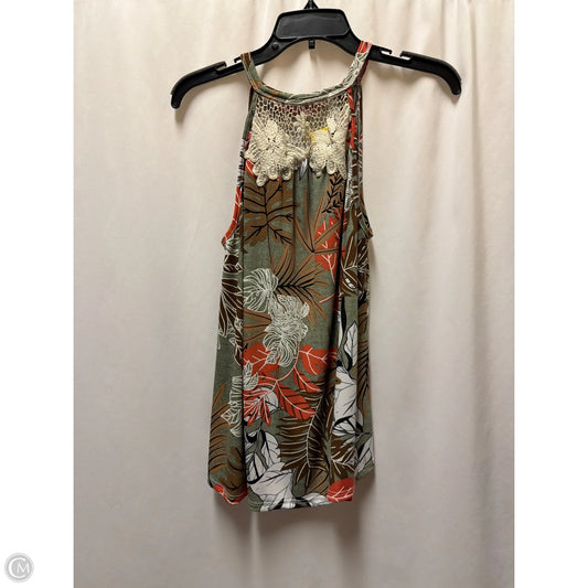 Top Sleeveless By Clothes Mentor In Green, Size: M