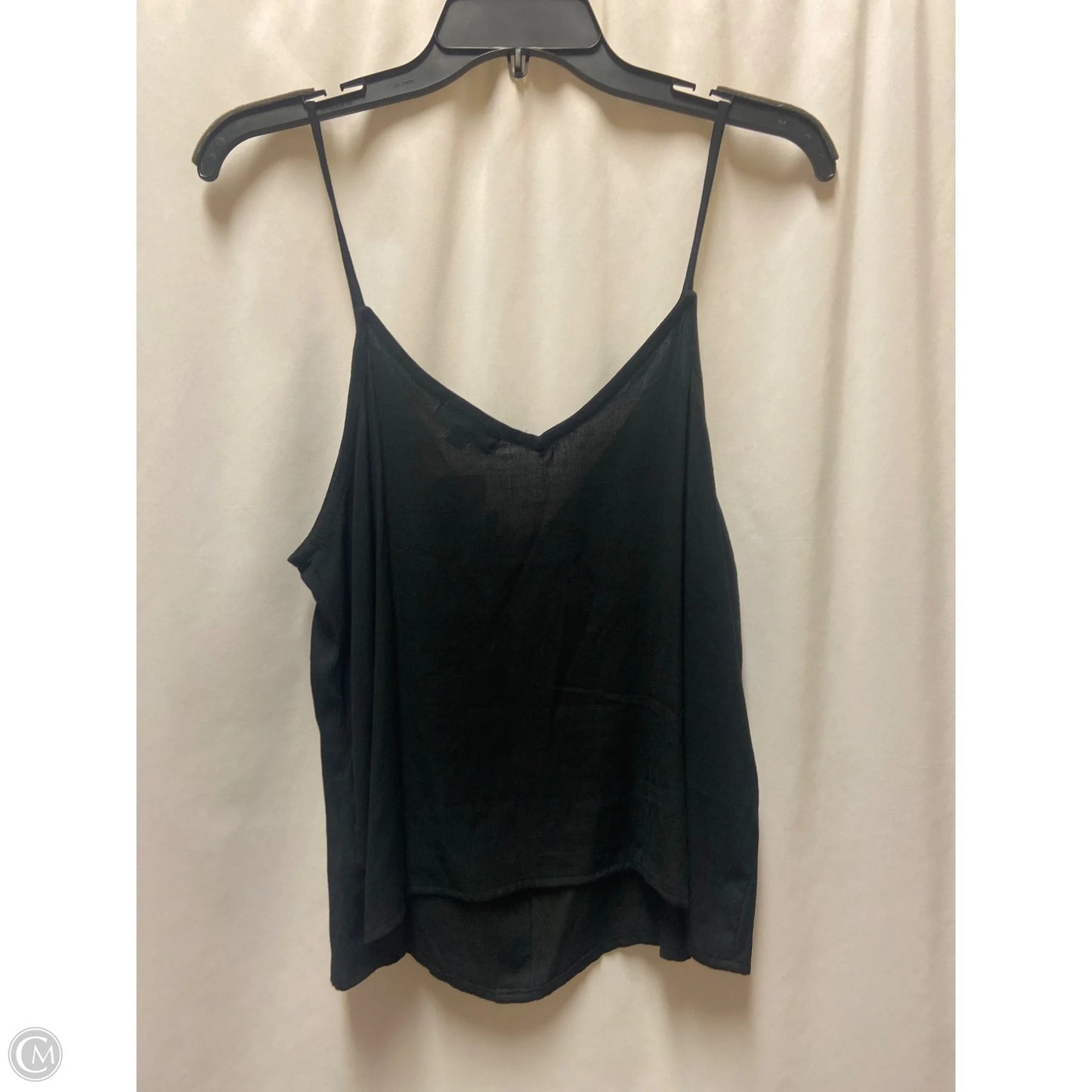 Top Sleeveless By Timing In Black, Size: L