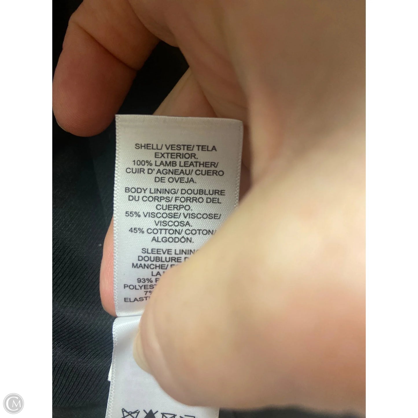 Jacket Leather By Lucky Brand In Black, Size: M