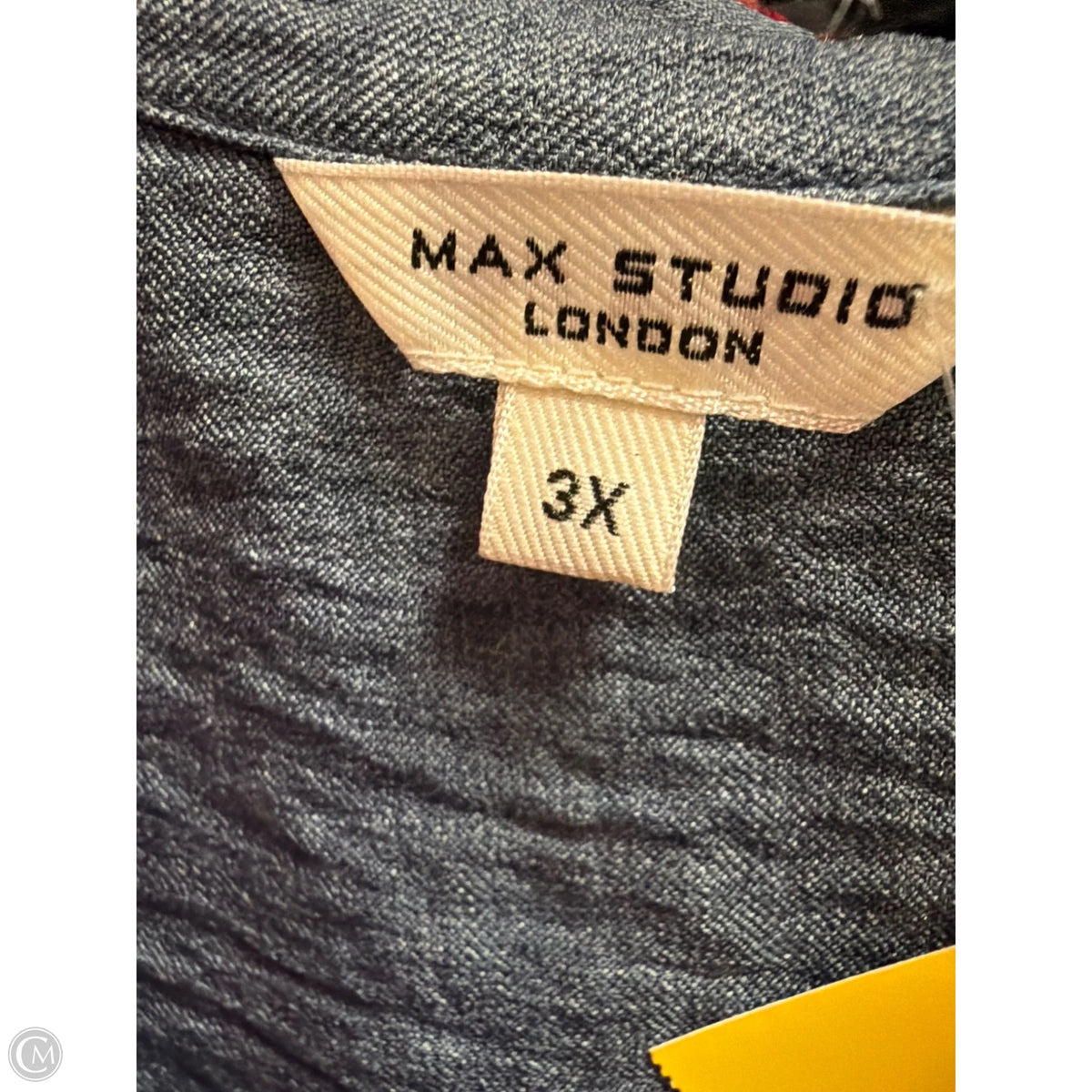 Top 3/4 Sleeve By Max Studio In Blue, Size: 3x