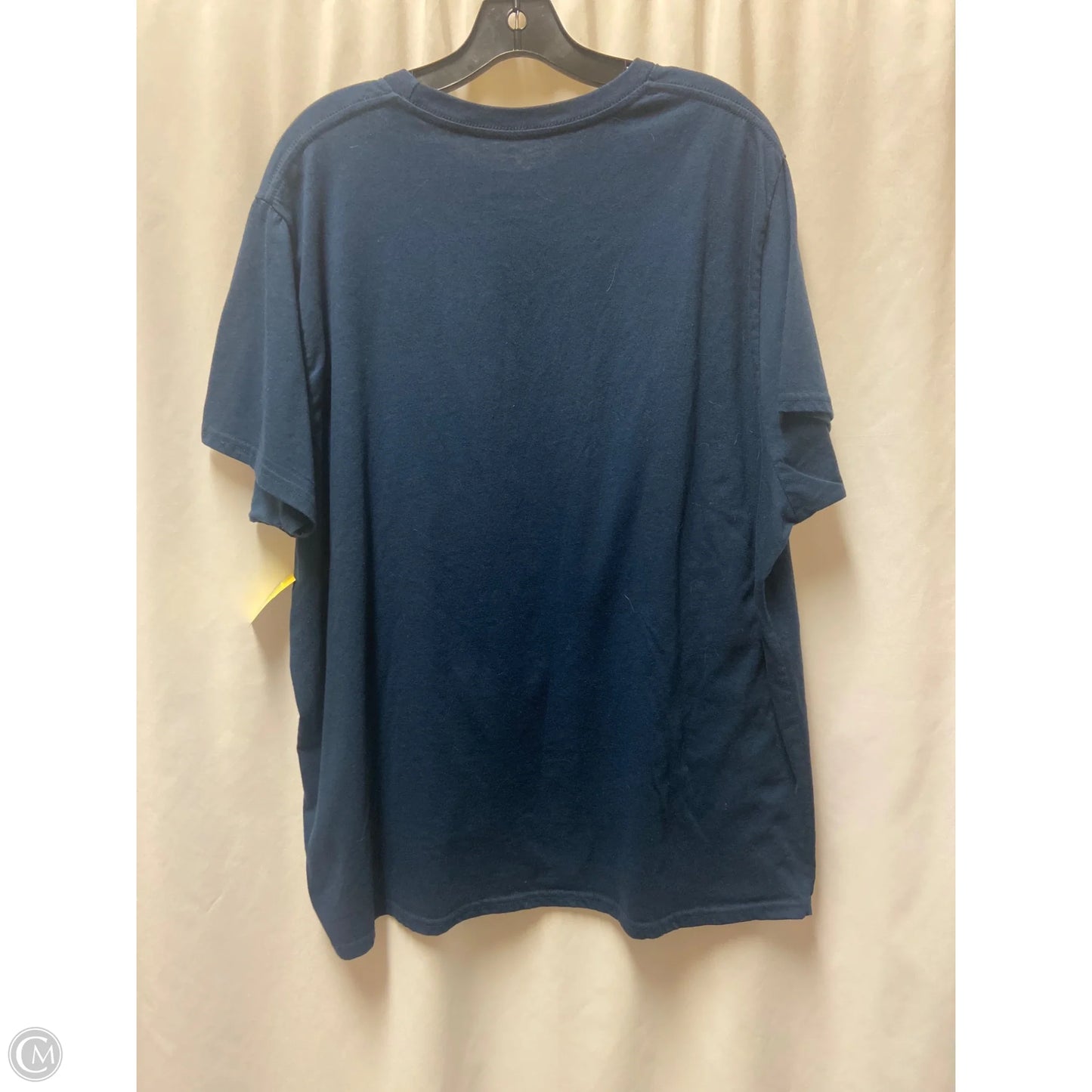 Top Short Sleeve By Clothes Mentor In Navy, Size: 2x