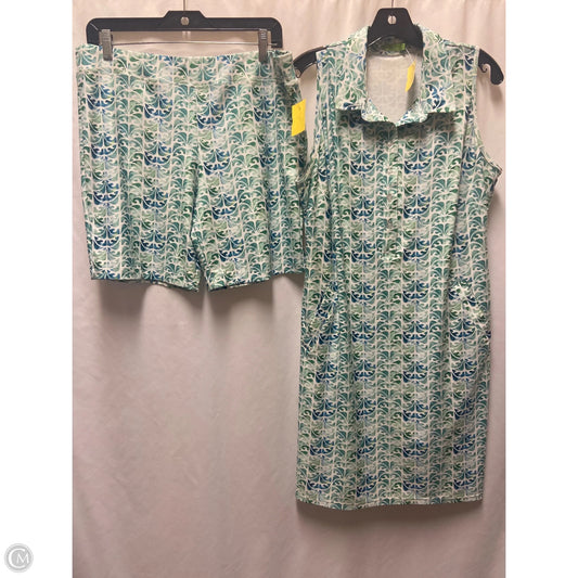 Dress Set 2pc By Clothes Mentor In Blue & Green, Size: L