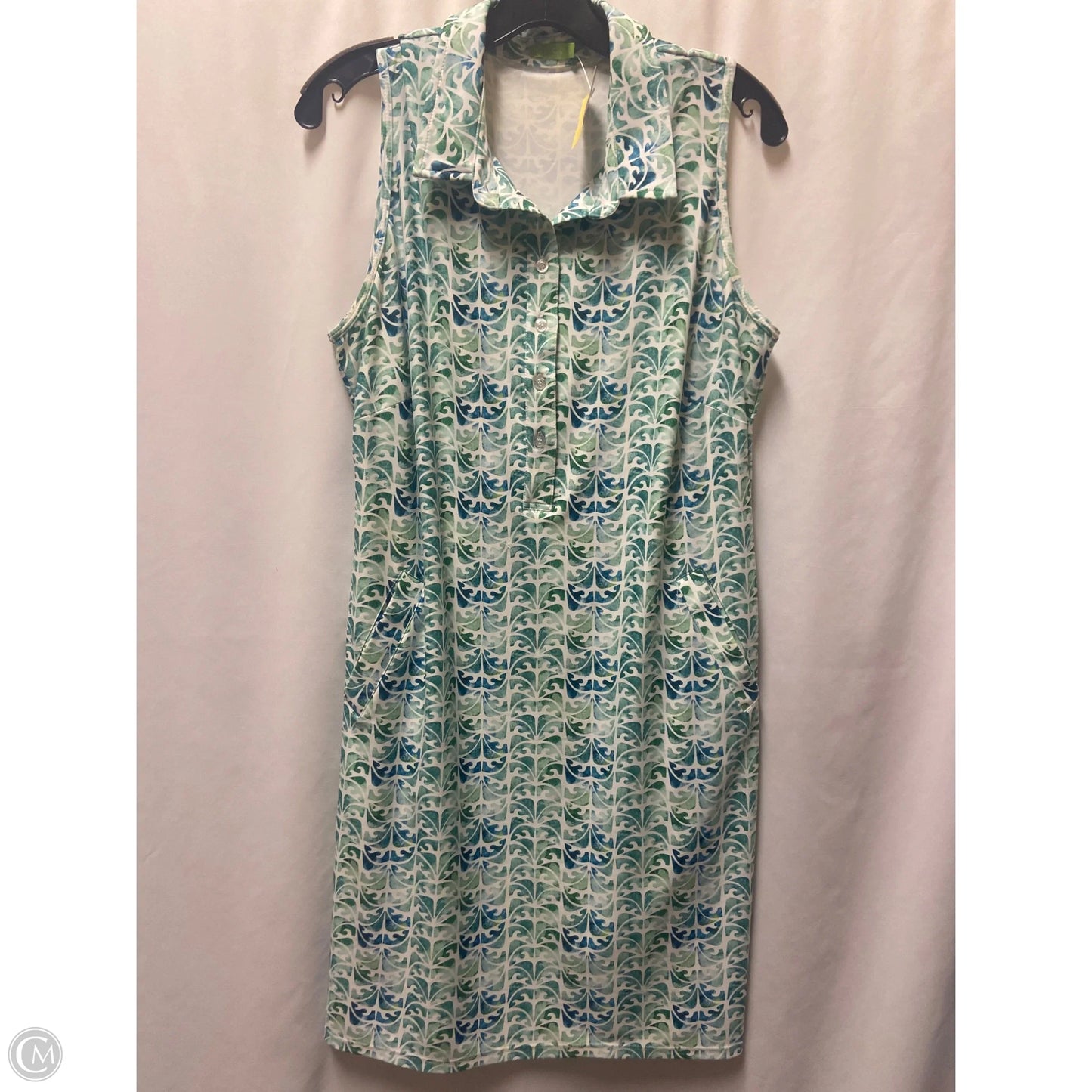 Dress Set 2pc By Clothes Mentor In Blue & Green, Size: L