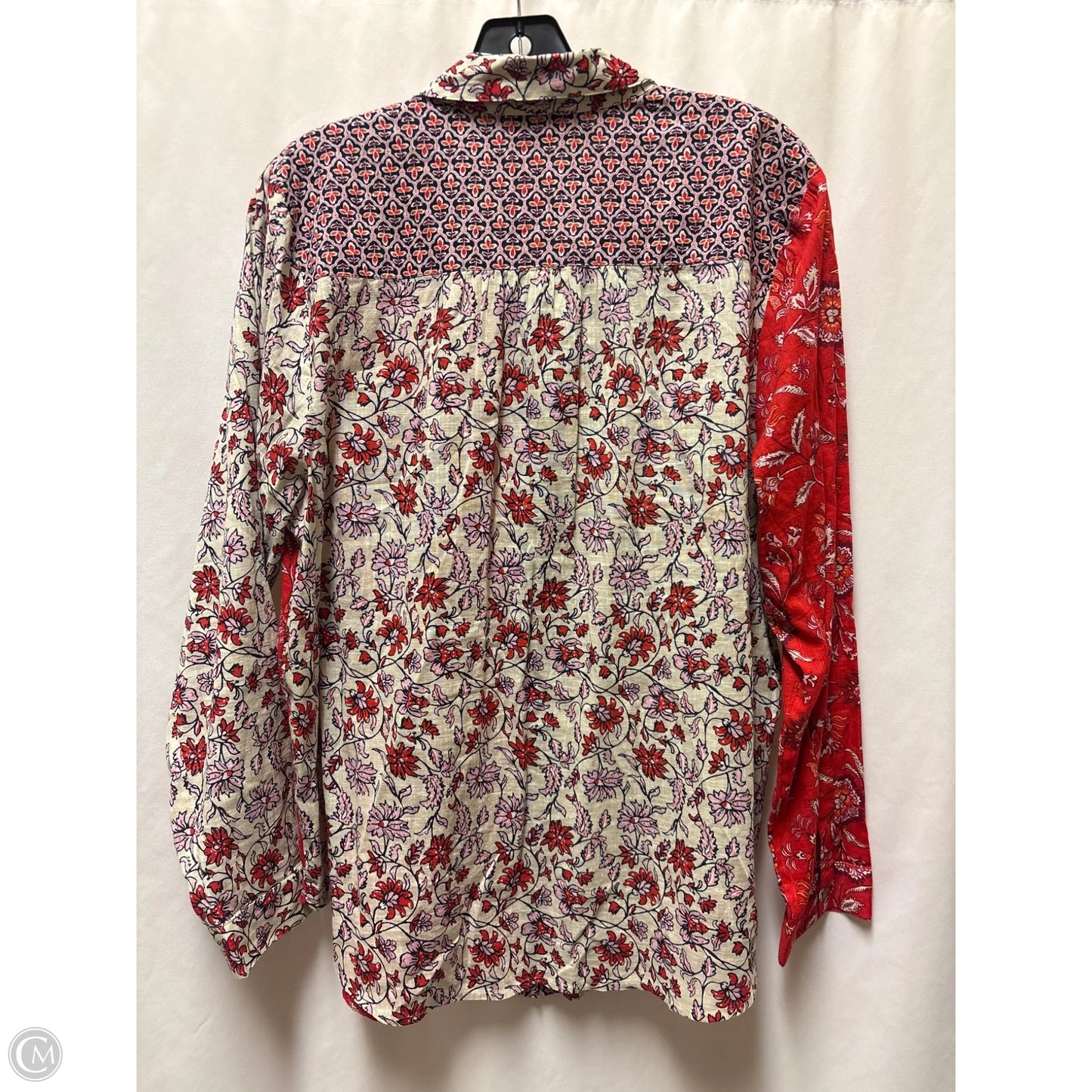 Top Long Sleeve By J. Jill In Red, Size: L