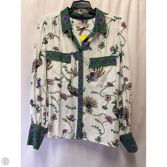 Top Long Sleeve By Loft In Green, Size: M