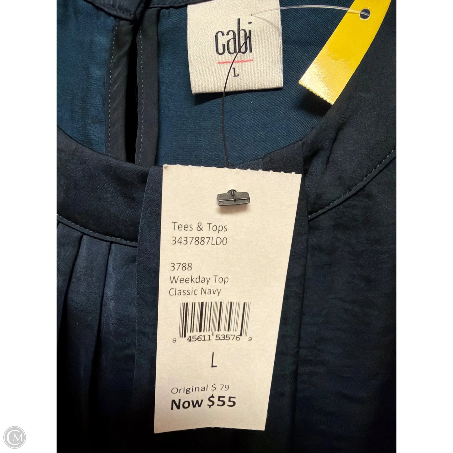 Tank Top By Cabi In Navy, Size: L