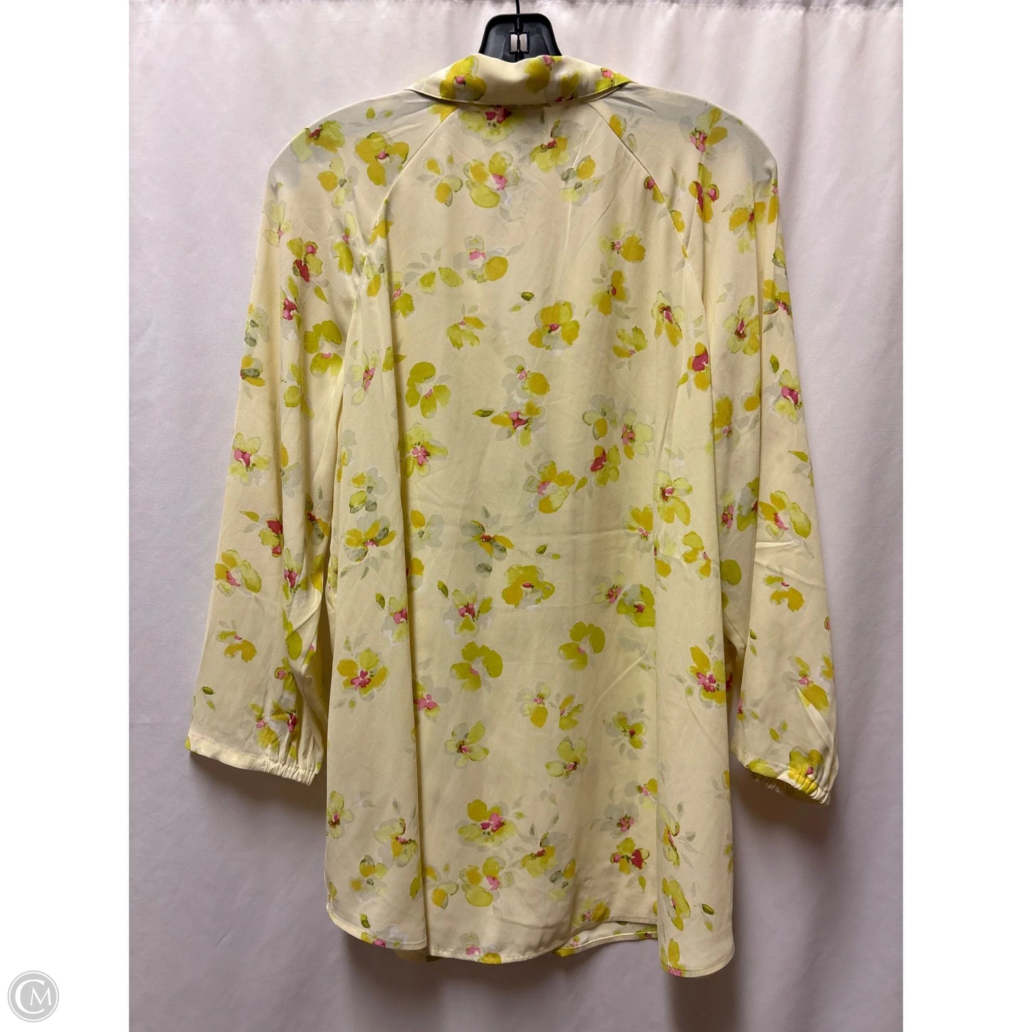 Top Long Sleeve By Cabi In Yellow, Size: L