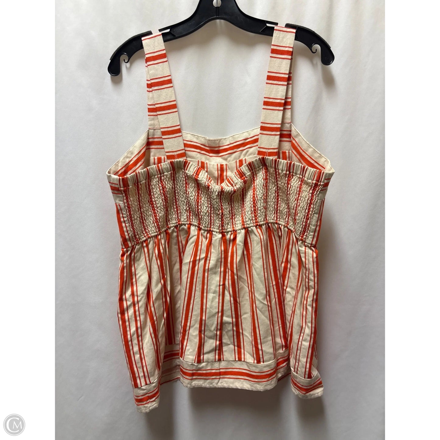 Top Sleeveless By Cabi In Tan, Size: Xl