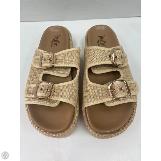 Sandals Heels Platform By Corkys In Tan, Size: 10
