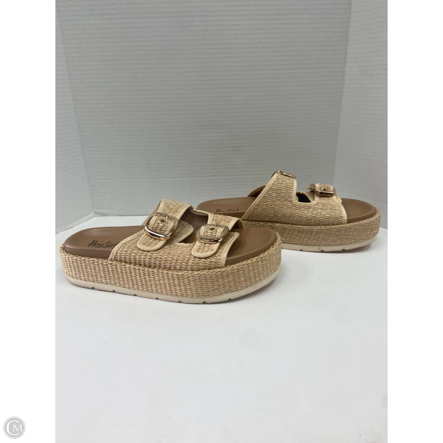 Sandals Heels Platform By Corkys In Tan, Size: 10