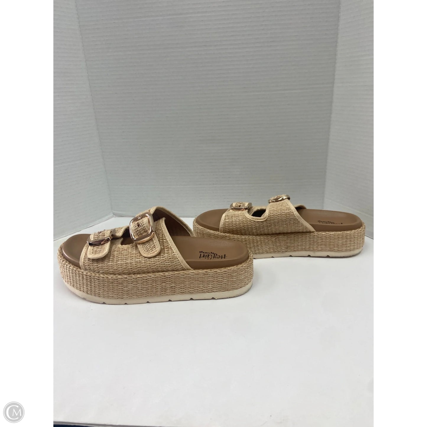 Sandals Heels Platform By Corkys In Tan, Size: 10