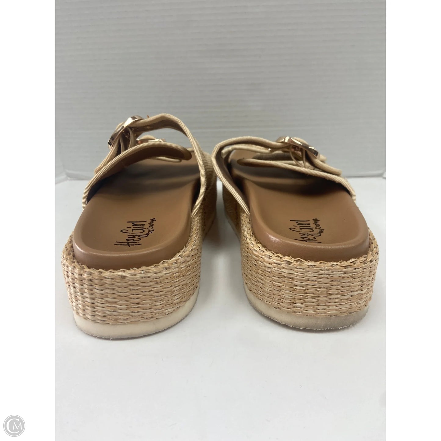 Sandals Heels Platform By Corkys In Tan, Size: 10