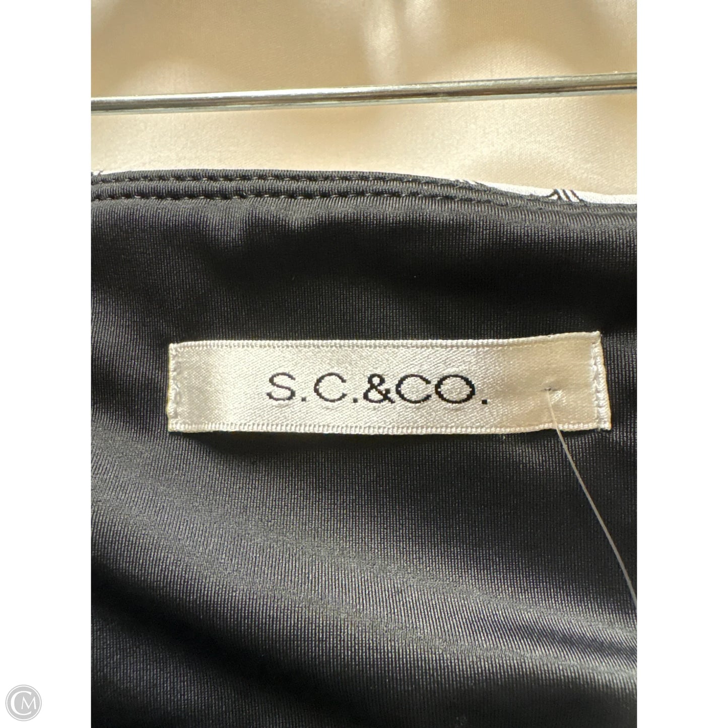 Skort By Sc & Co In Black & White, Size: Xl