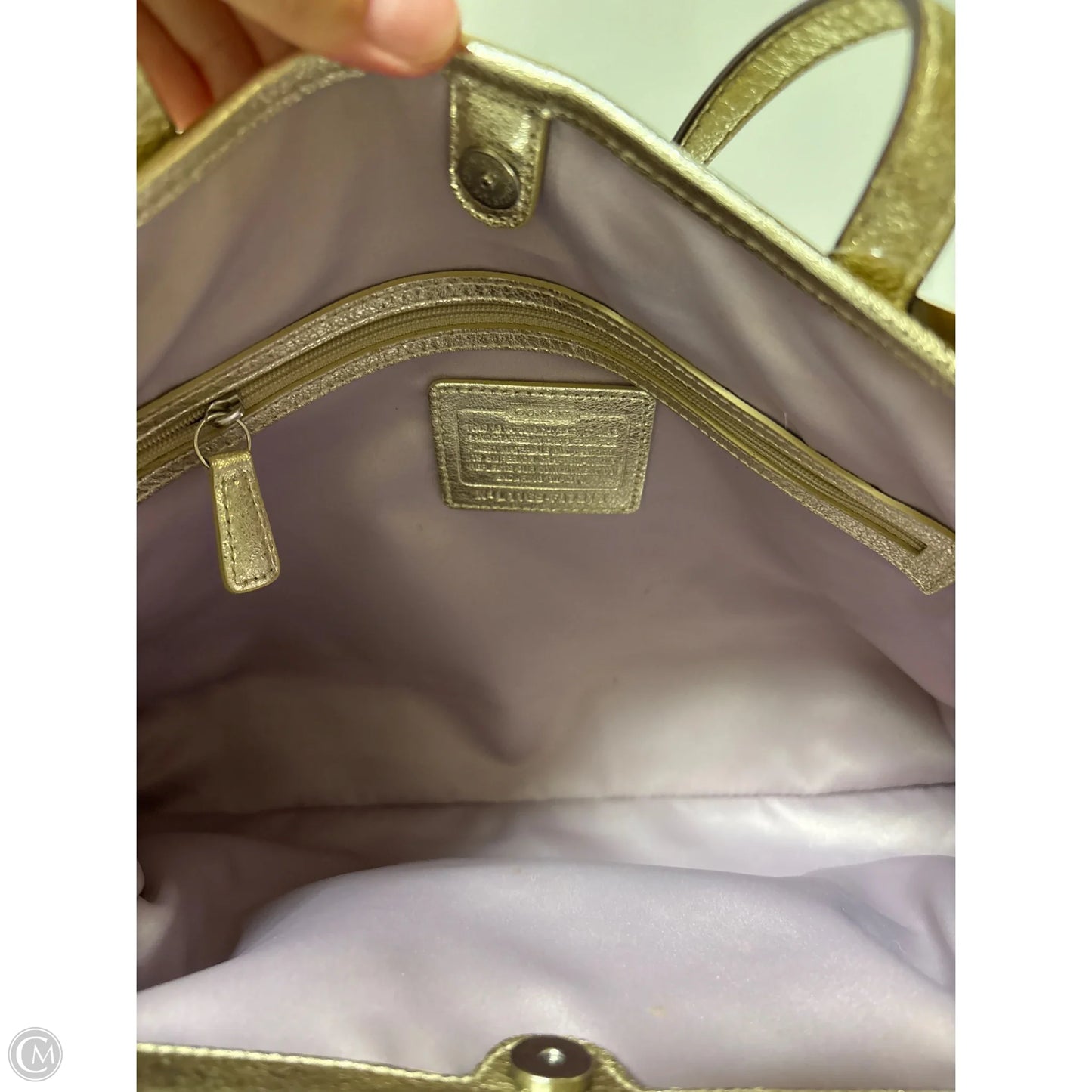 Handbag Designer By Coach, Size: Medium