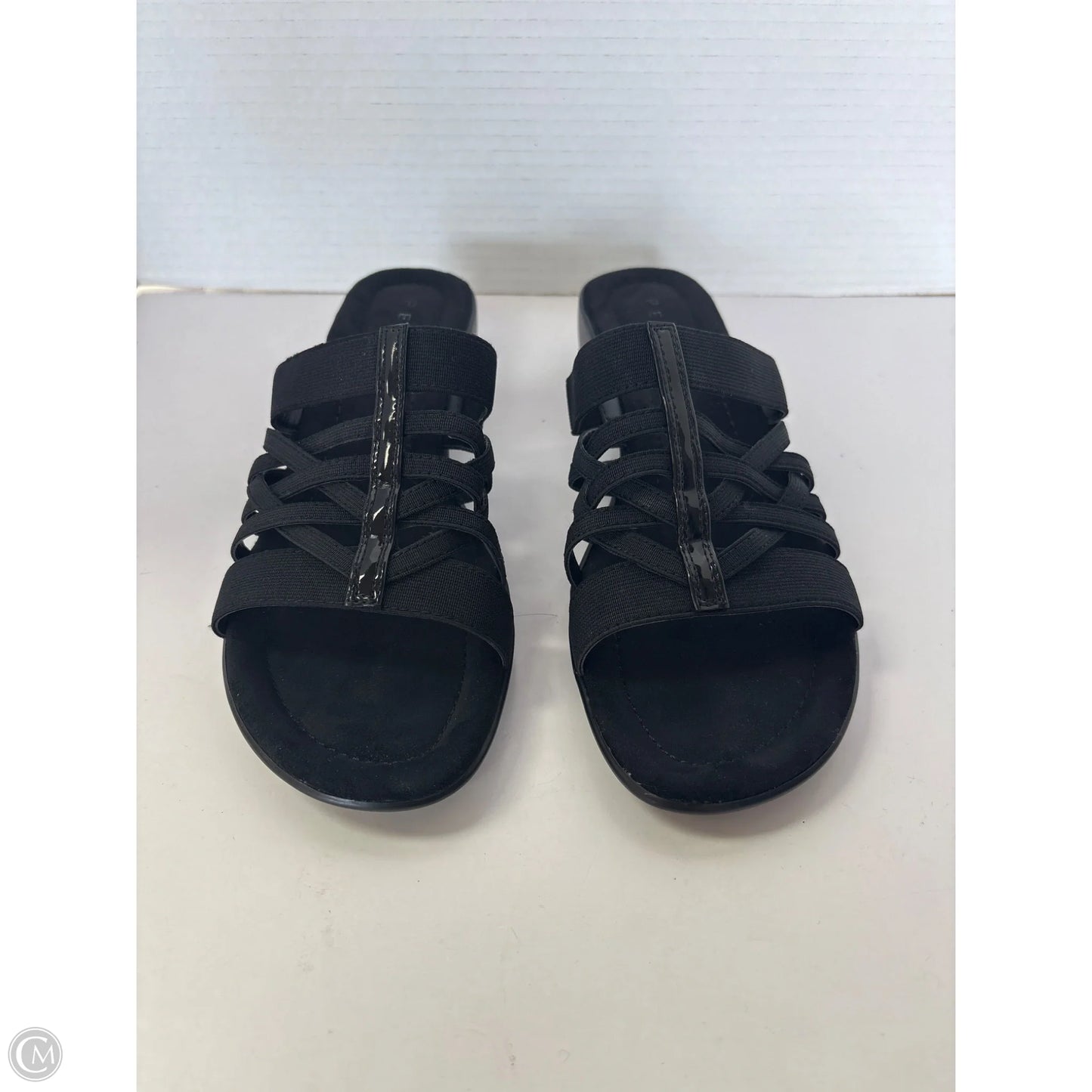 Sandals Heels Block By Pesaro In Black, Size: 8
