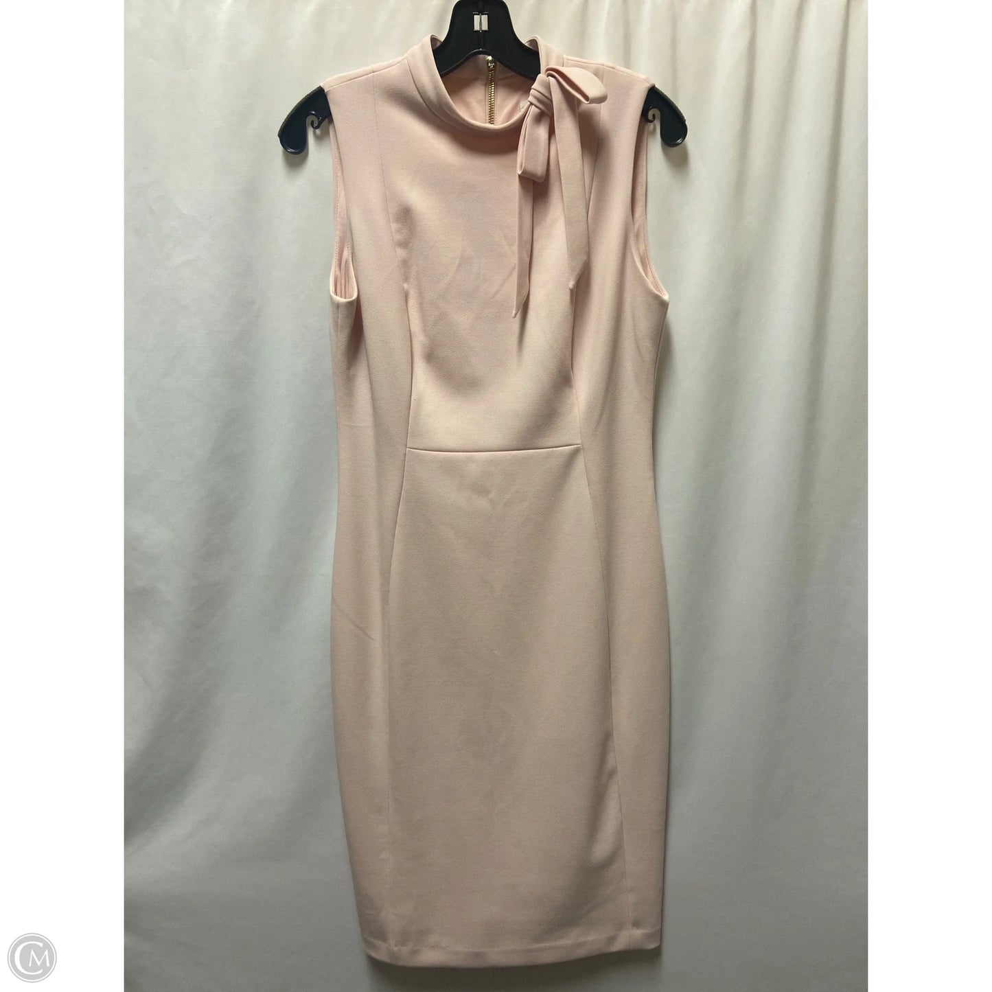 Dress Casual Midi By Calvin Klein In Pink, Size: M