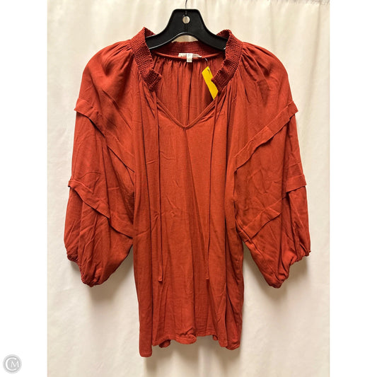 Top 3/4 Sleeve By Maurices In Copper, Size: L