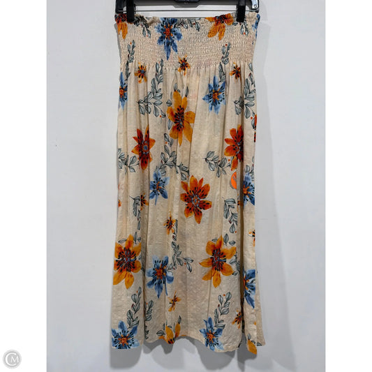 Skirt Maxi By Clothes Mentor In Tan, Size: L