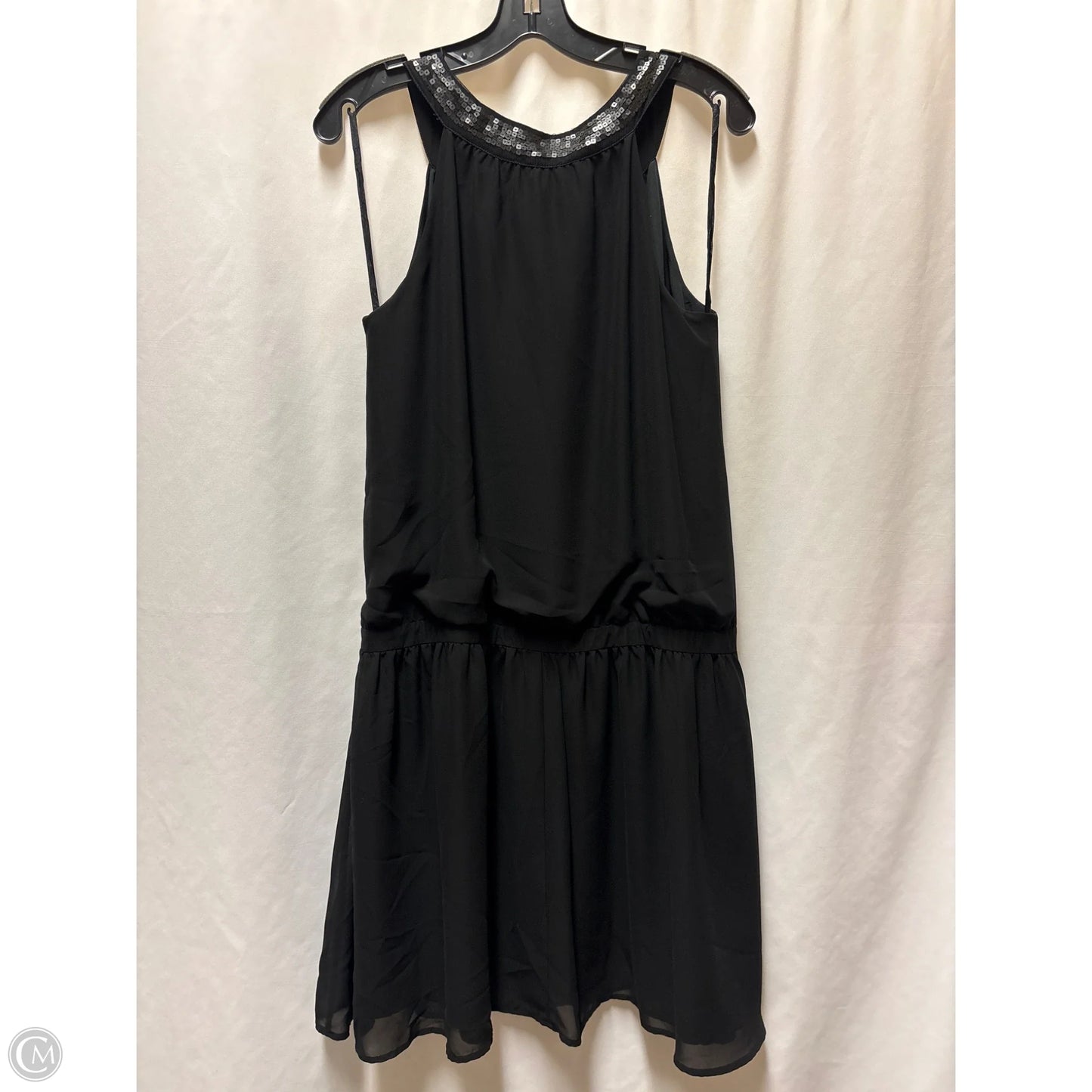 Dress Casual Midi By Merona In Black, Size: L