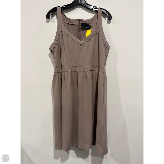 Dress Casual Midi By Cynthia Rowley In Taupe, Size: Xl