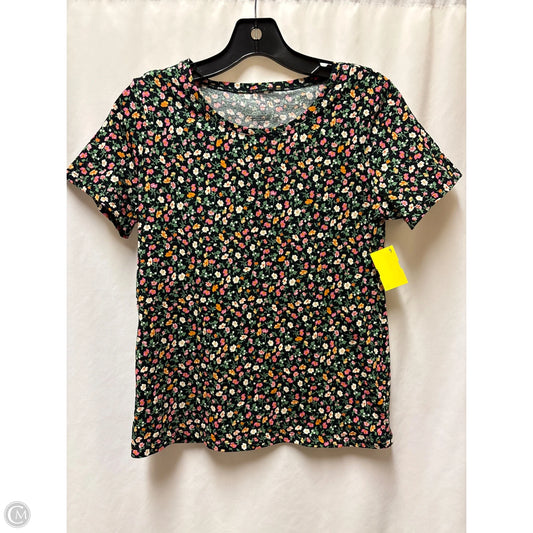 Top Short Sleeve By Ann Taylor In Floral Print, Size: Xs