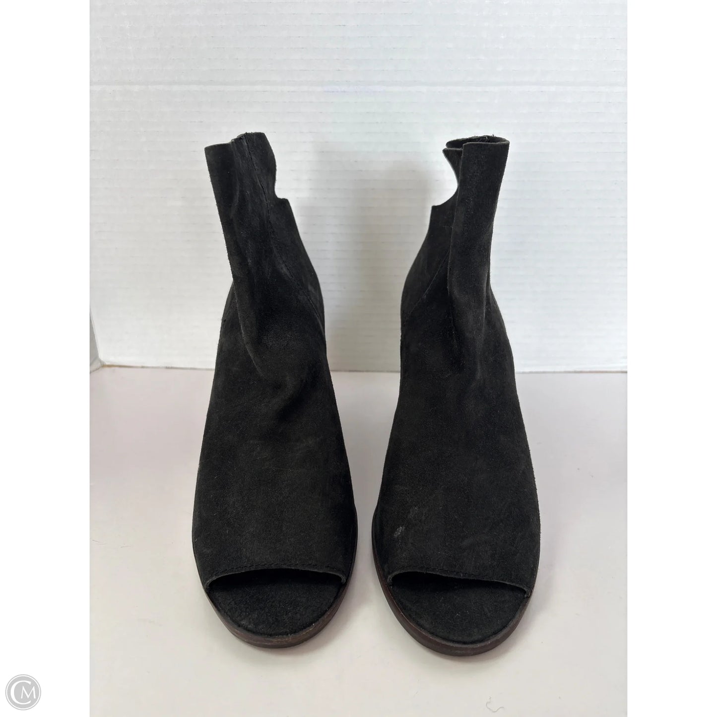 Sandals Heels Wedge By Lucky Brand In Black, Size: 8.5