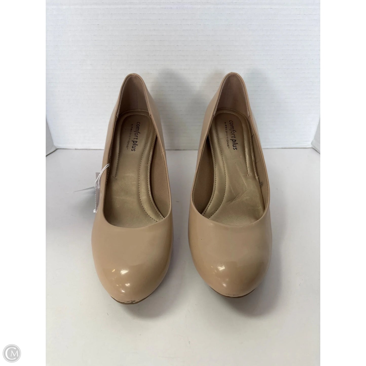 Shoes Heels Kitten By Comfort Plus In Beige, Size: 12