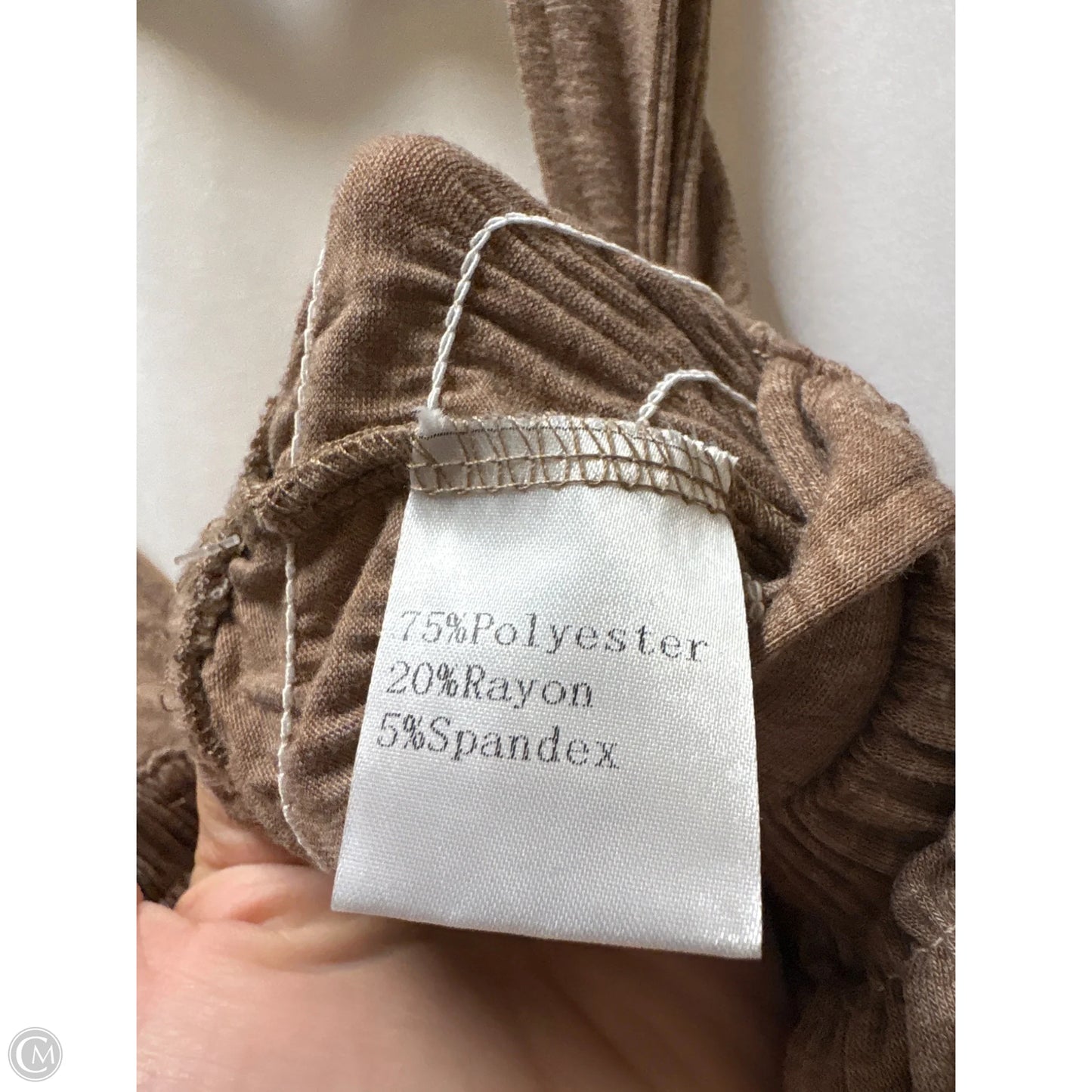 Jumpsuit By Clothes Mentor In Taupe, Size: S