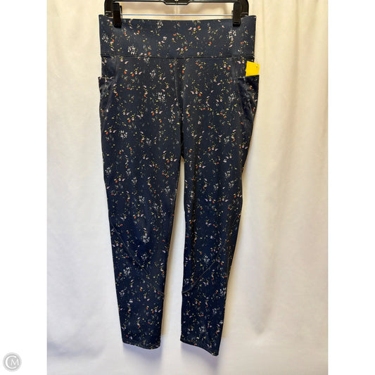 Athletic Leggings By Flx In Navy, Size: M