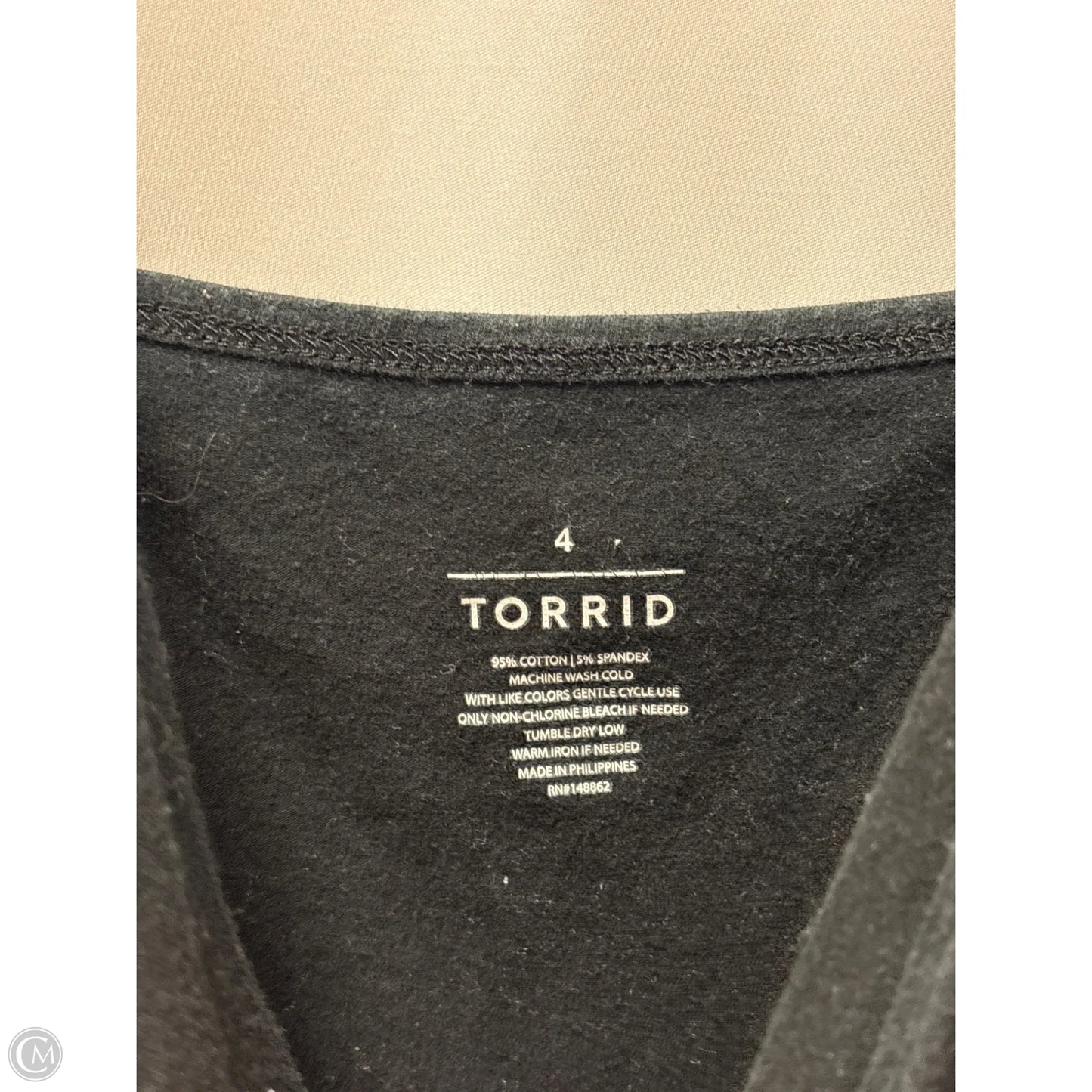 Top Sleeveless By Torrid In Black, Size: 4x
