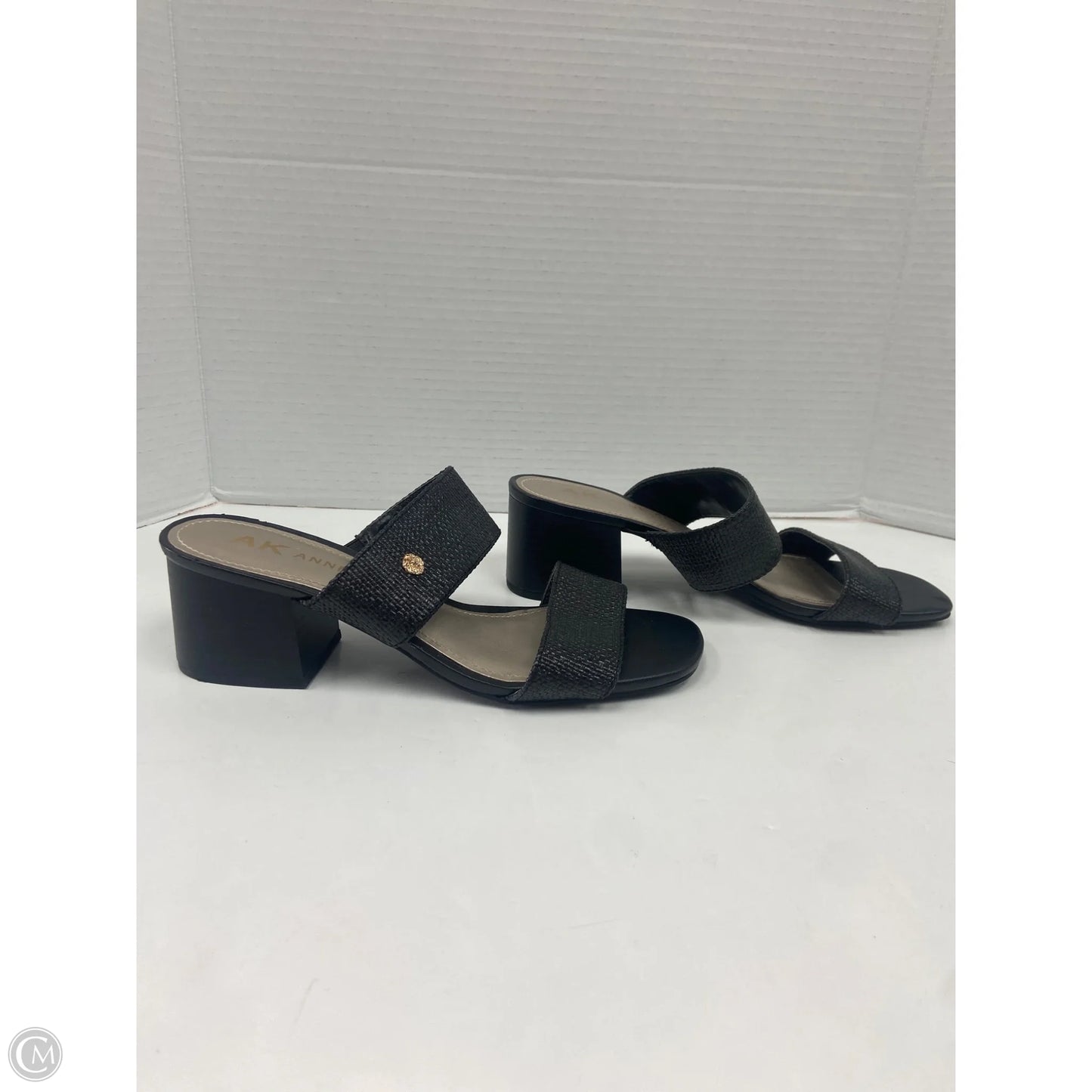 Sandals Heels Block By Anne Klein In Black, Size: 7.5