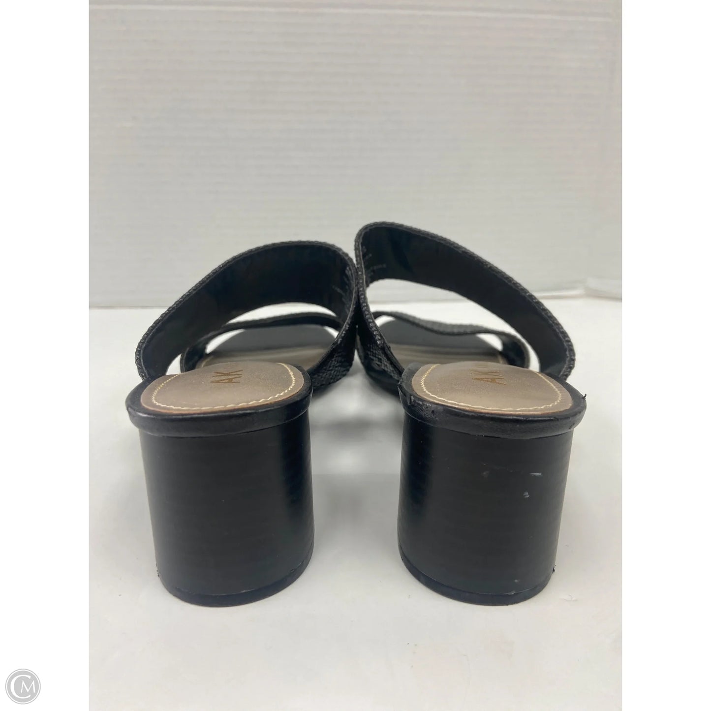 Sandals Heels Block By Anne Klein In Black, Size: 7.5