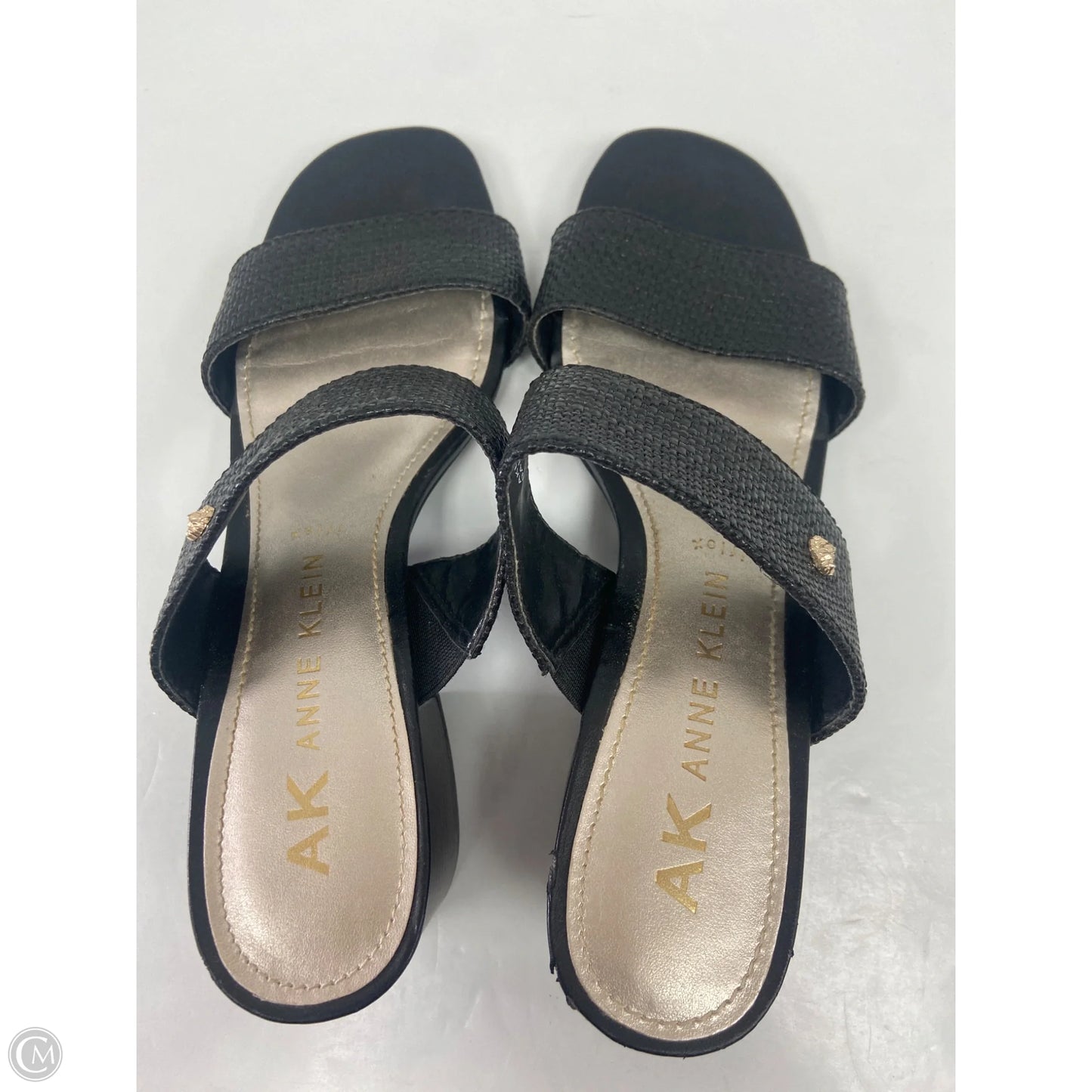 Sandals Heels Block By Anne Klein In Black, Size: 7.5