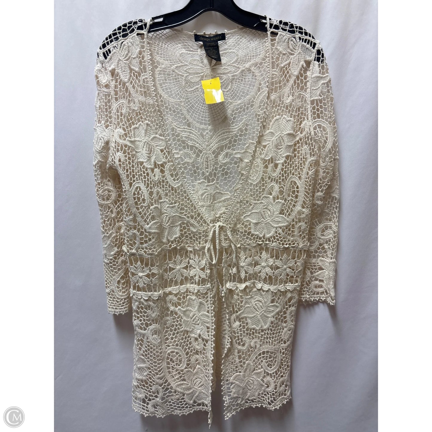 Cardigan By Clothes Mentor In Tan, Size: Xl