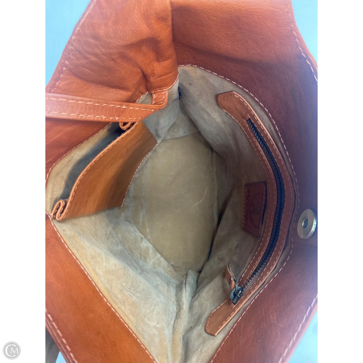 Handbag Leather By Clothes Mentor, Size: Large