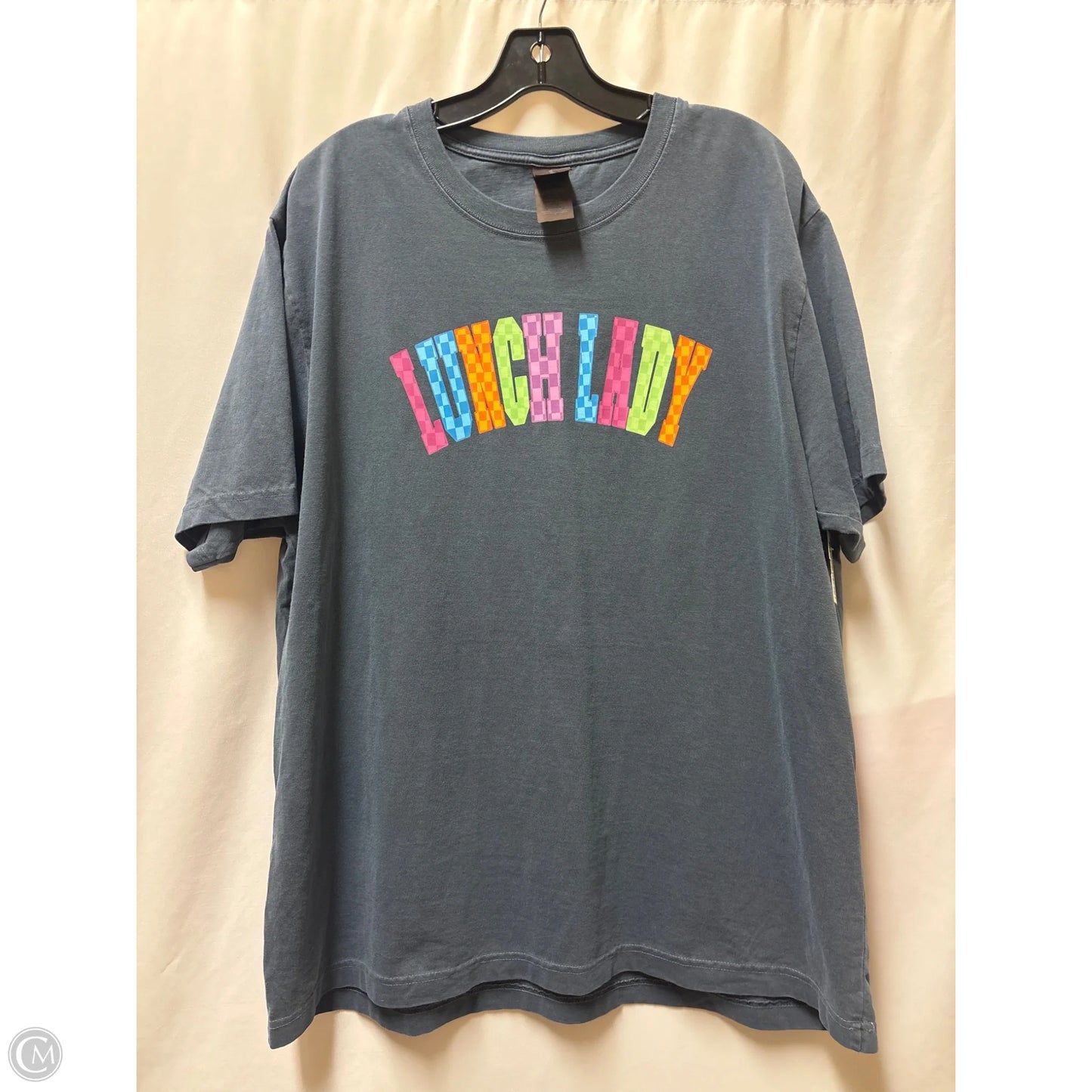 Top Short Sleeve By Bella + Canvas In Navy, Size: Xl