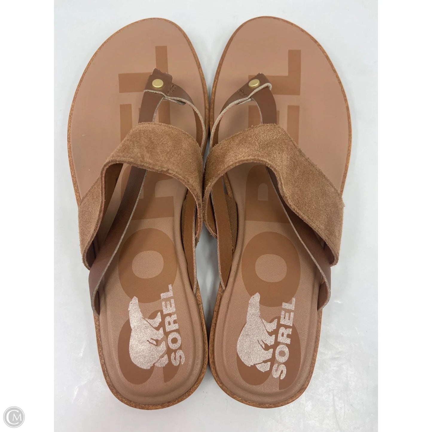 Sandals Flip Flops By Sorel In Brown, Size: 8.5