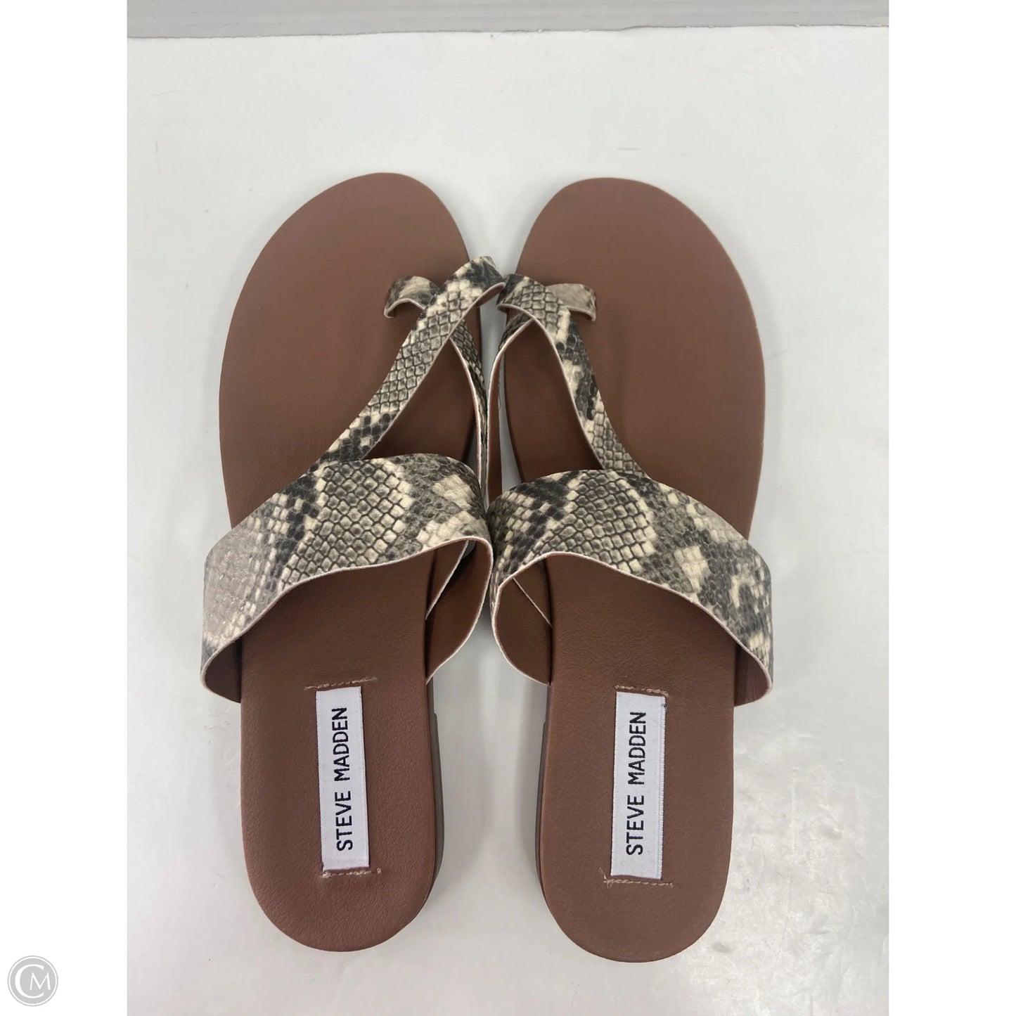 Sandals Flats By Steve Madden In Animal Print, Size: 10