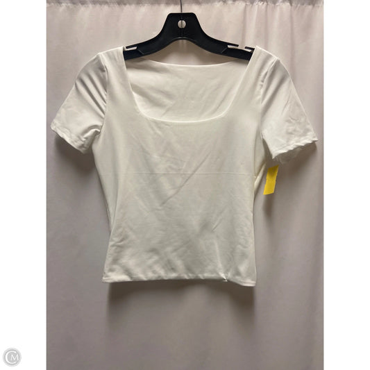 Top Short Sleeve By Clothes Mentor In White, Size: S