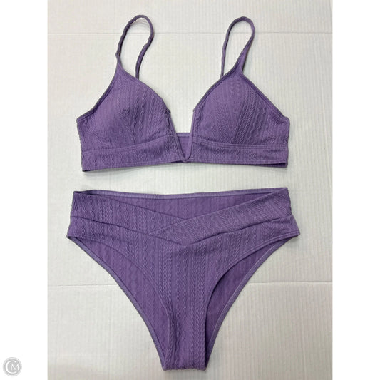 Swimsuit 2pc By Clothes Mentor In Purple, Size: L
