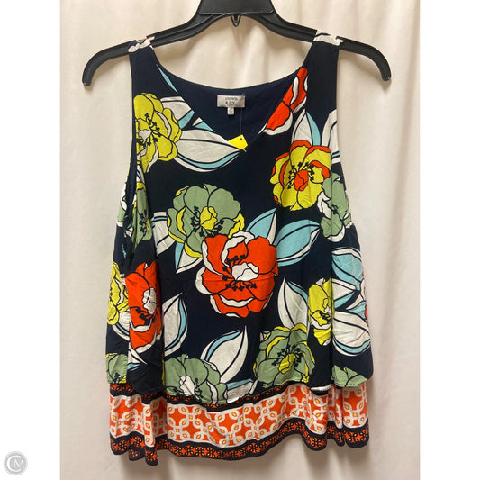 Top Sleeveless By Crown And Ivy In Navy, Size: Xl