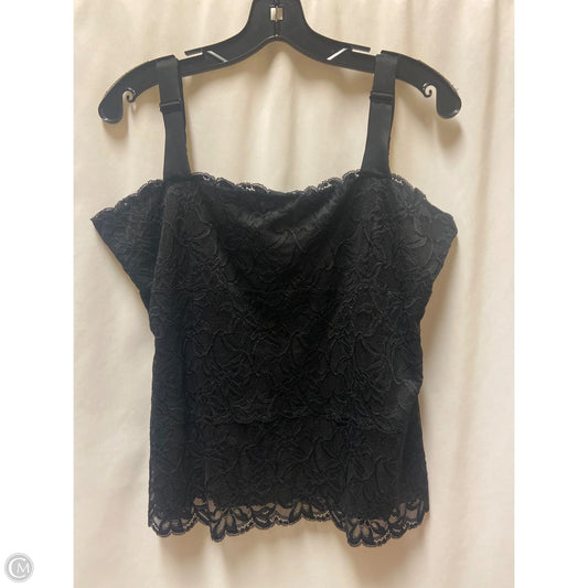 Top Sleeveless By Coldwater Creek In Black, Size: L