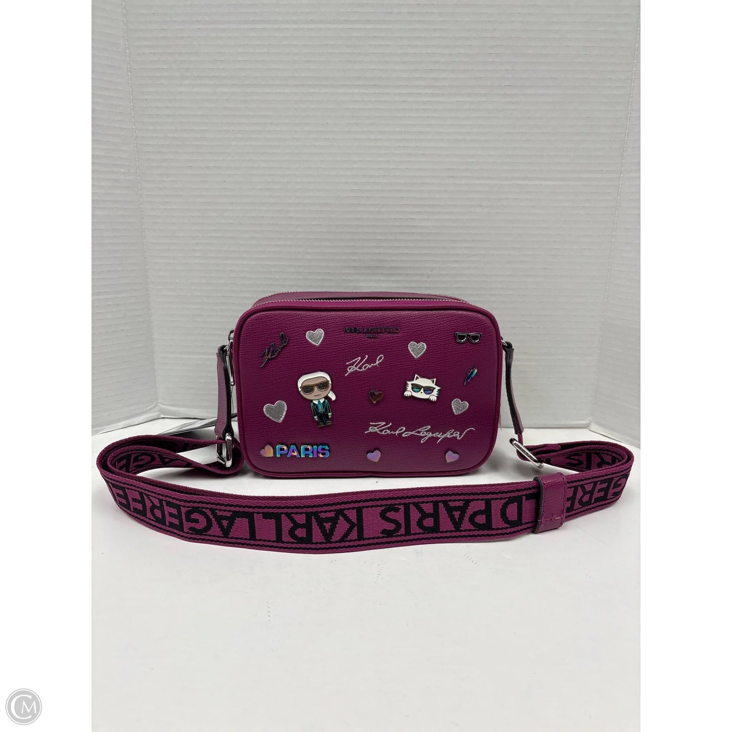 Crossbody Designer By Karl Lagerfeld, Size: Medium
