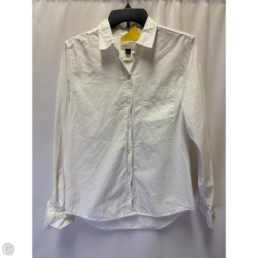 Top Long Sleeve By Universal Thread In White, Size: S