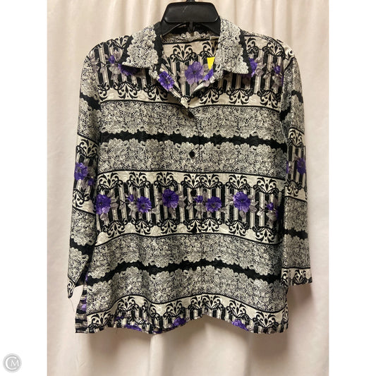 Top 3/4 Sleeve By Clothes Mentor In Purple, Size: 10