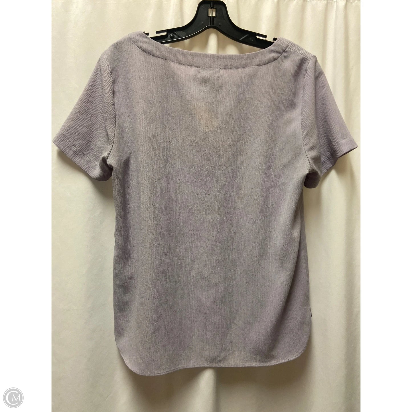 Top Short Sleeve By Adrienne Vittadini In Purple, Size: M