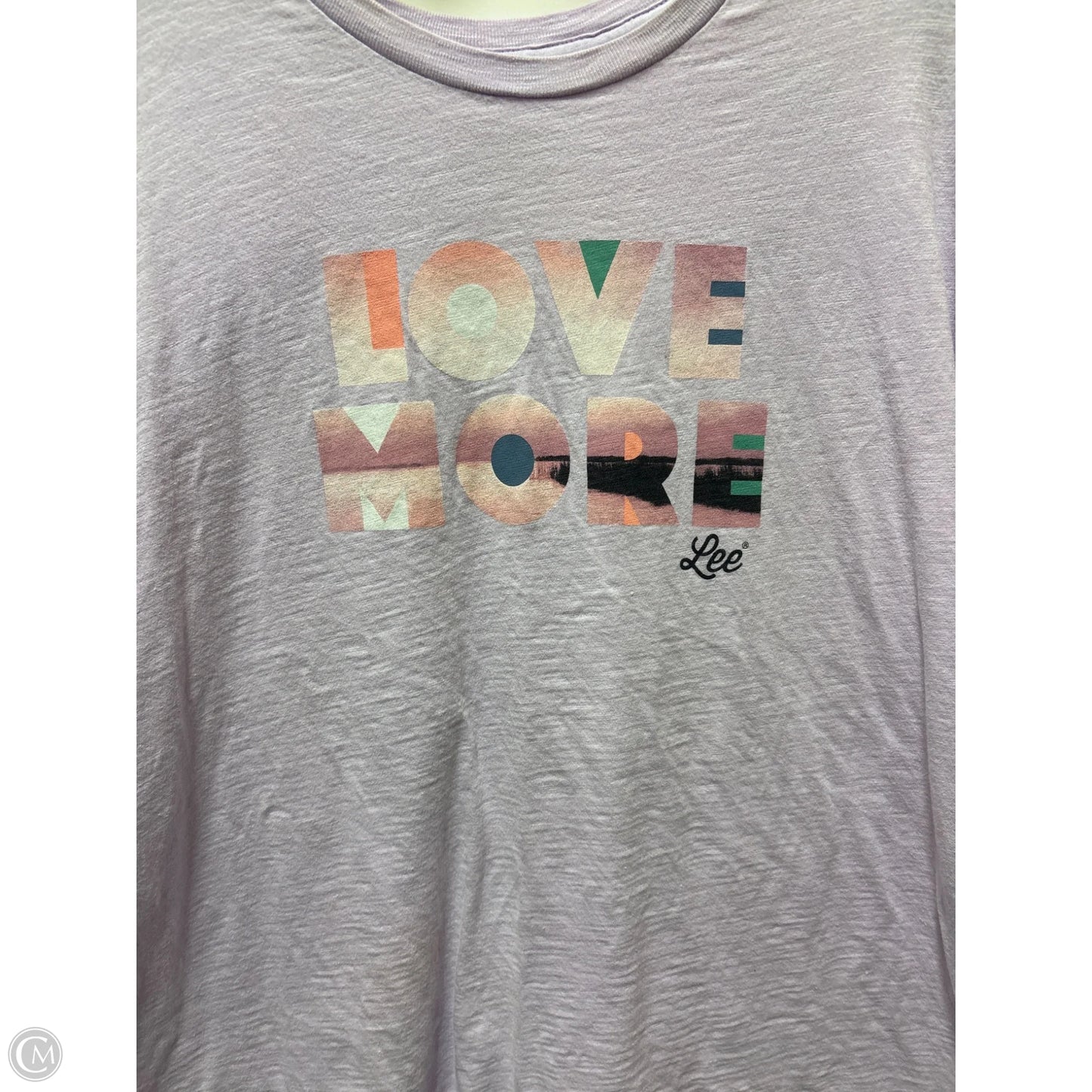 Top Short Sleeve By Lee In Purple, Size: 3x