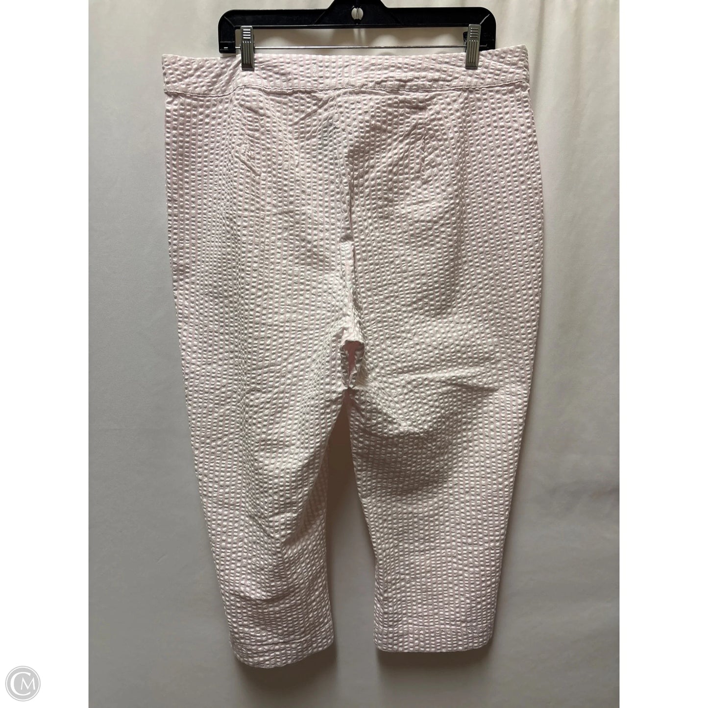 Capris By Kim Rogers In Pink & White, Size: 14
